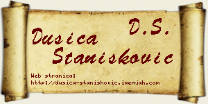 Dušica Stanišković vizit kartica